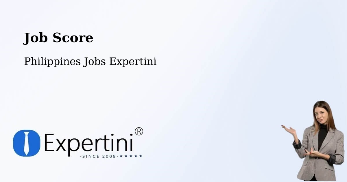 Job Score & Job Description Score Tool – Quezon - Philippines Jobs Expertini